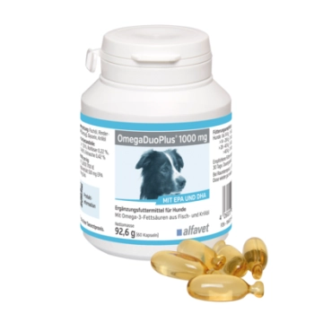 OmegaDuoPlus® 1000 mg – kapsułki z kwasami Omega-3 (EPA i DHA) dla psów i kotów