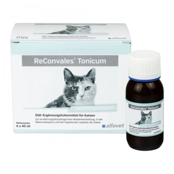 ReConvales Tonicum 6x45ml – płynny suplement diety pobudzający apetyt u kotów